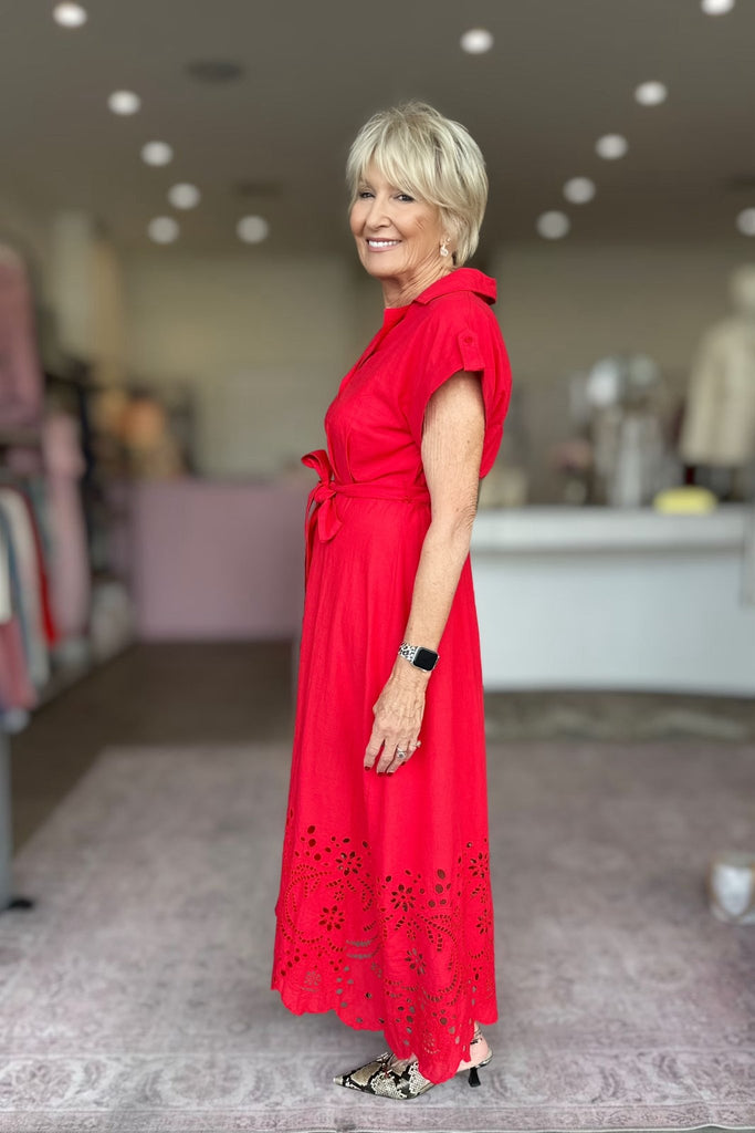 VERSAILLES DRESS - CHILLI RED - THEPINK