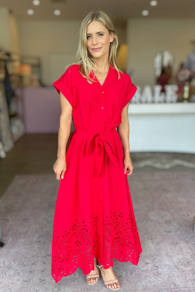 VERSAILLES DRESS - CHILLI RED - THEPINK