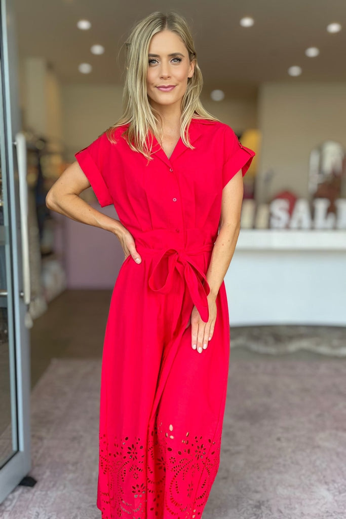 VERSAILLES DRESS - CHILLI RED - THEPINK