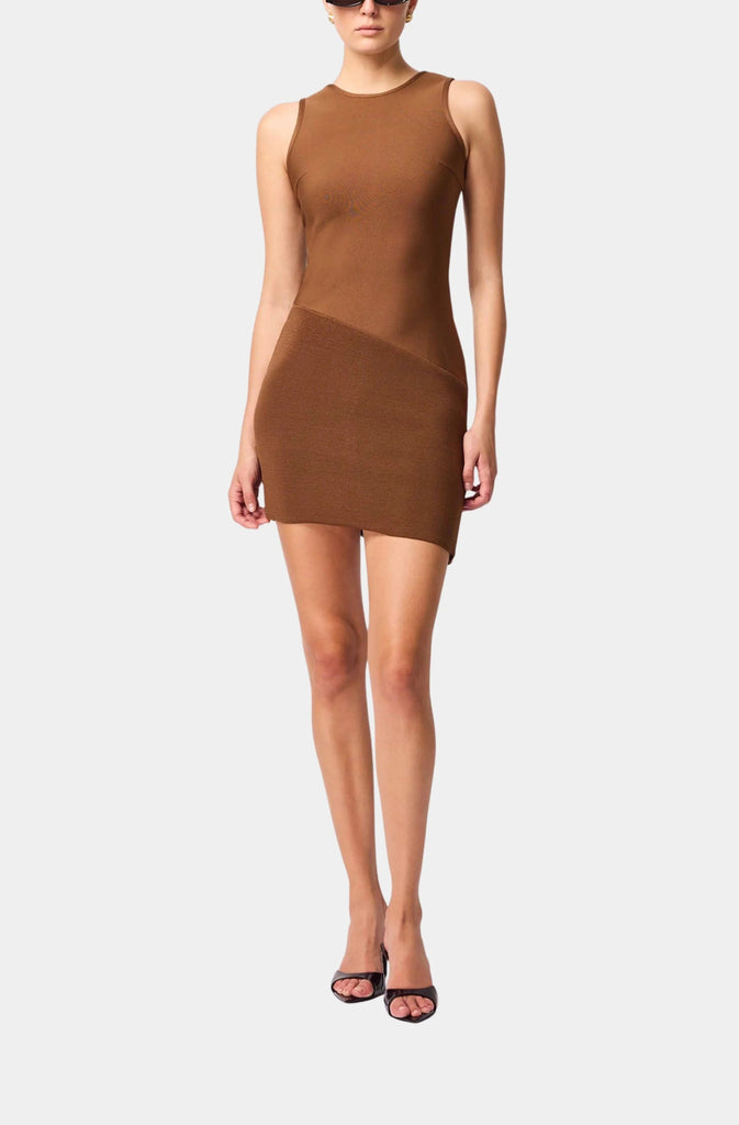 ZAHARA MINI DRESS - MOCHA - THEPINK