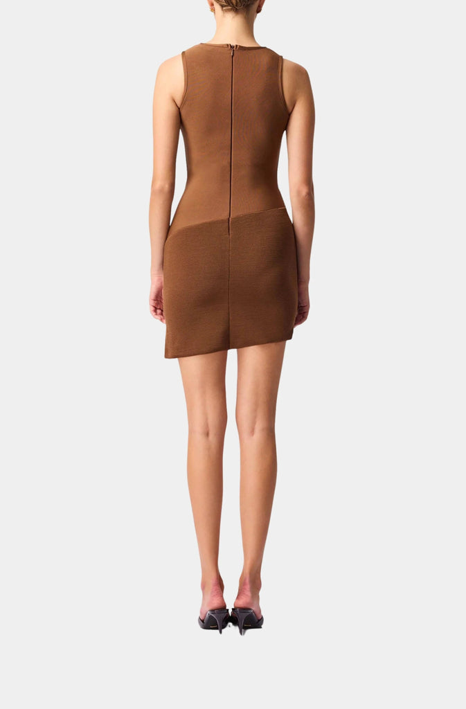 ZAHARA MINI DRESS - MOCHA - THEPINK