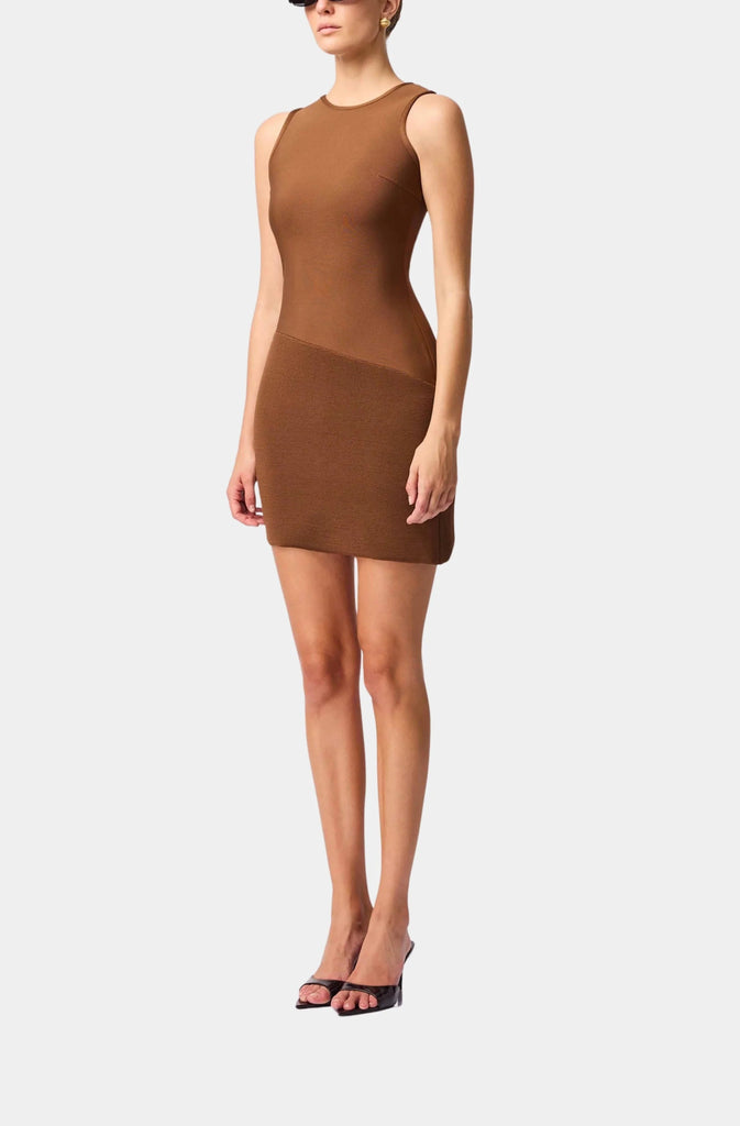 ZAHARA MINI DRESS - MOCHA - THEPINK